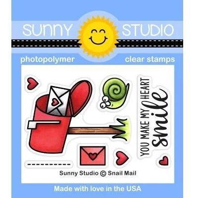 Sunny Studio Clear Stamps - Snail Mail